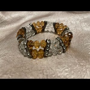 Vintage Silver Beaded Bracelet